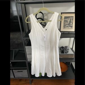 J Crew Eyelet A line dress, fully lined.